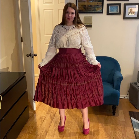 Ideology Budapest boho 100% silk skirt size 10 - Picture 1 of 12